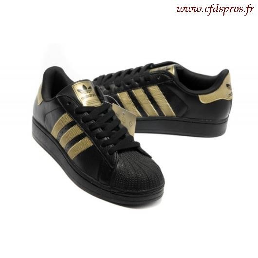 adidas superstar noir et or